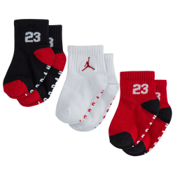 Boys' Infant - Jordan Air Gripper Socks - Red/Black