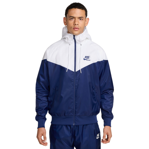 MENS - Nike Woven Windrunner LND GFX Jacket - White/Blue Void