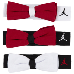 Girls' Infant - Jordan Open 3 Pack Headbands - Red/White