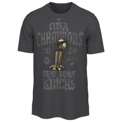 Men's - Nike Knicks Locker Room Champs T-Shirt - Anthracite/Black