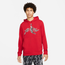 Jordan Dri-FIT Air Fleece Graphic Pullover - Men's Gym Red/Black