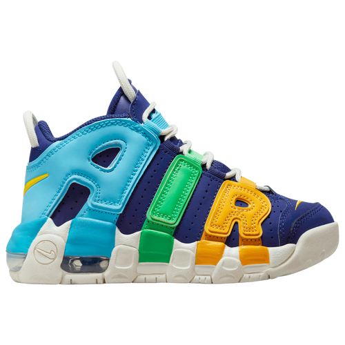 

Nike Boys Nike Air More Uptempo - Boys' Preschool Basketball Shoes Blue/Yellow/Green Size 12.0