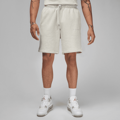 

Jordan Mens Jordan Fleece Shorts - Mens Beige/Beige Size M