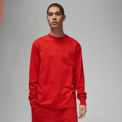 

Jordan Mens Jordan Long Sleeve T-Shirt - Mens Mystic Red Size L