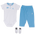 Jordan Henley 3 Piece Jersey Box Set - Boys' Infant White/Carolina Blue