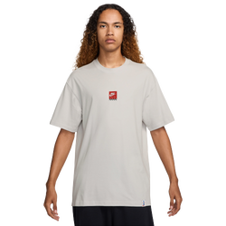 Men's - Nike NSW M90 Sole Food T-Shirt - Vast Grey/Red/Multi