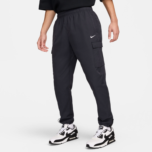 

Nike Mens Nike NSW SW Air Play Woven Pants - Mens Dark Gray/White Size XXL
