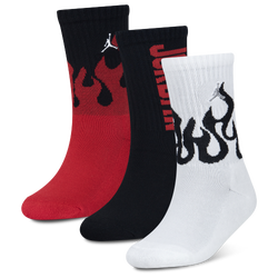 Boys' Grade School - Jordan Retro 3 Pack Crew Socks - Red/Red