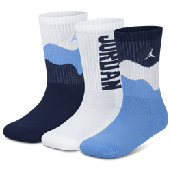 Boys' Grade School - Jordan Retro 3 Pack Crew Socks - Navy/Navy