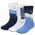 Jordan Retro 3 Pack Crew Socks - Boys' Grade School Navy/Navy