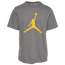 Jordan Jumpman Crew T-Shirt - Men's Carbon Heather/Tour Yellow