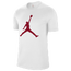 Jordan Jumpman Crew T-Shirt - Men's White/Gym Red