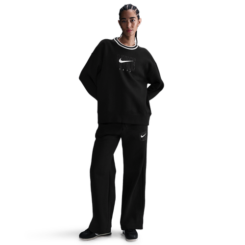  - Nike NSW Phoenix Fleece GX Oversize Long Crew - Black