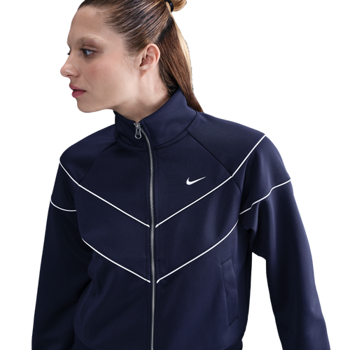 WOMENS - Nike NSW NK WR Poly Knit Jacket - Midnight Navy/Sail