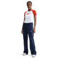 Nike NSW WR Mid Rise Poly Knit Pants - Nike Sail/Midnight Navy