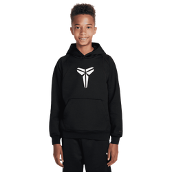 Boys' Grade School - Nike Kobe TF Fundamental Pullover Hoodie PD - Black/White