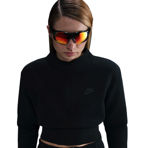 Nike NSW Tech Fleece Crop Half-Zip - Nike Black