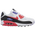 Nike Air Max 90 - Men's White/Red Orbit/Psychic Purple