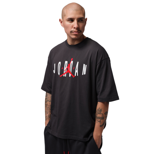 MENS - Jordan Chest Stretch OS Short Sleeve Crew - Off Noir