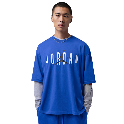 MENS - Jordan Chest Stretch OS Short Sleeve Crew - Royal/Black