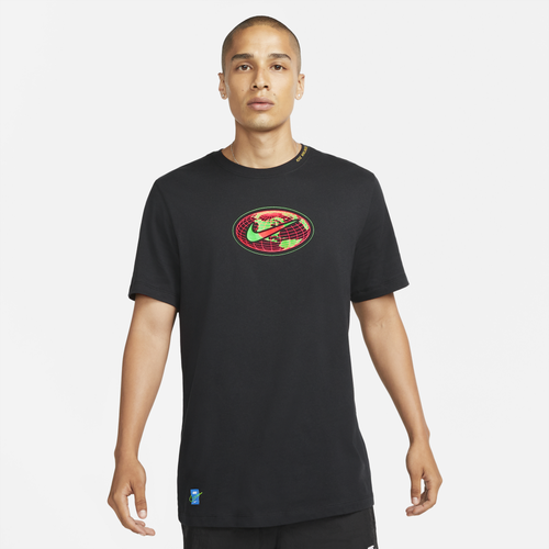 

Nike Mens Nike Worldwide Globe T-Shirt - Mens Black/Black Size S