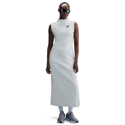 Women's - Nike NSW Tech Fleece Maxi Tank Dress - Light Grey/Heather/Black