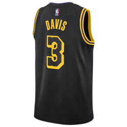 Men's - Nike Lakers Swingman Jersey - Black/Yellow
