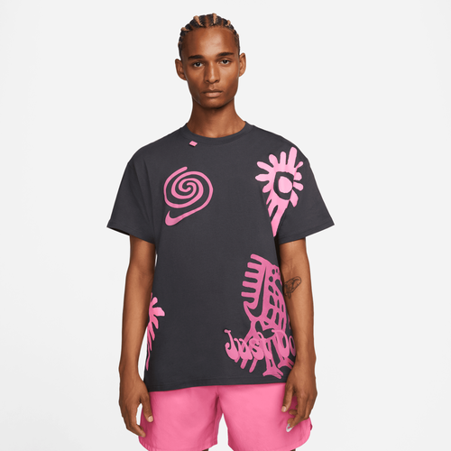

Nike Mens Nike Max 90 Vibe T-Shirt - Mens Orange/Pink/Black Size M