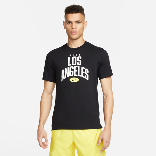 

Nike Mens Nike City T-Shirt - Mens Black/White Size L