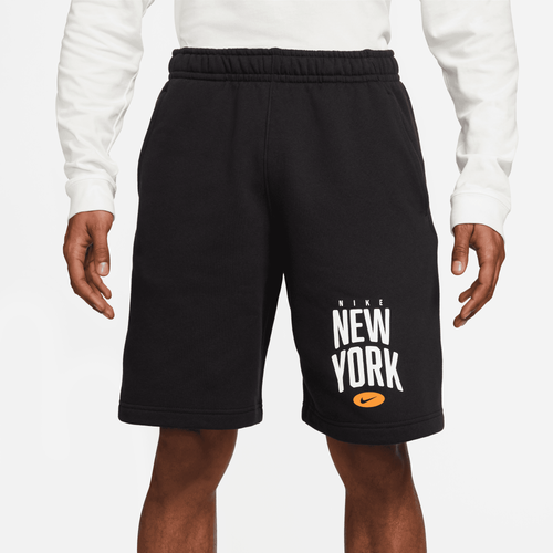 

Nike Mens Nike Club City Shorts - Mens Black/White Size L