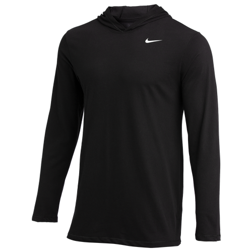 

Nike Mens Nike Team L/S Hoodie T-Shirt - Mens Black/White Size S