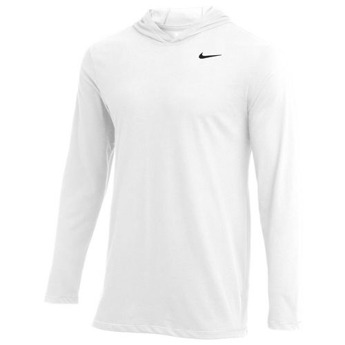 

Nike Mens Nike Team L/S Hoodie T-Shirt - Mens White/Black Size XL
