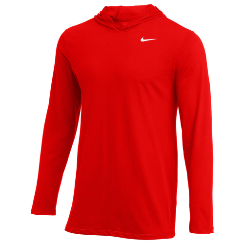 

Nike Mens Nike Team L/S Hoodie T-Shirt - Mens University Red/White Size XXL