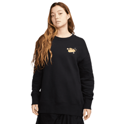 Women's - Nike NSW Phoenix Fleece OS Happy Crew - Black