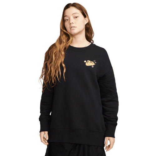  - Nike NSW Phoenix Fleece OS Happy Crew - Black