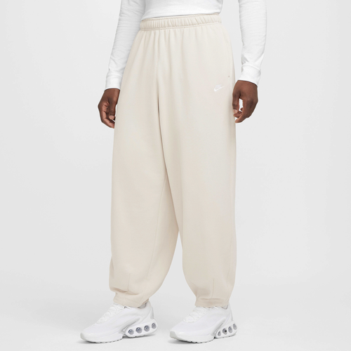 MENS - Nike Club FT Oversized Pants - Lt Orewood Brown/White