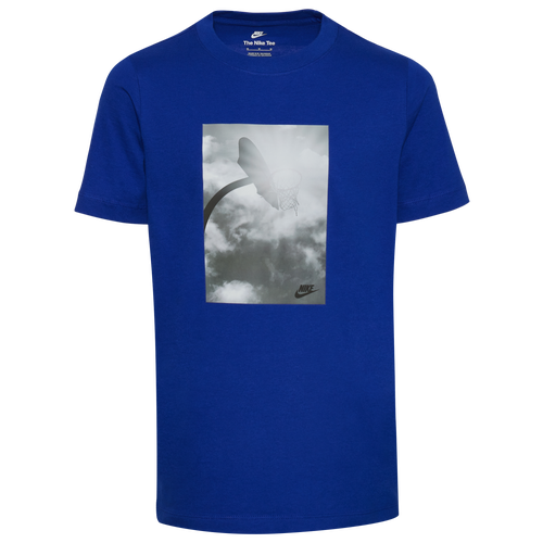 

Boys Nike Nike Basketball Bliss T-Shirt - Boys' Grade School Old Royal/Grey Size S