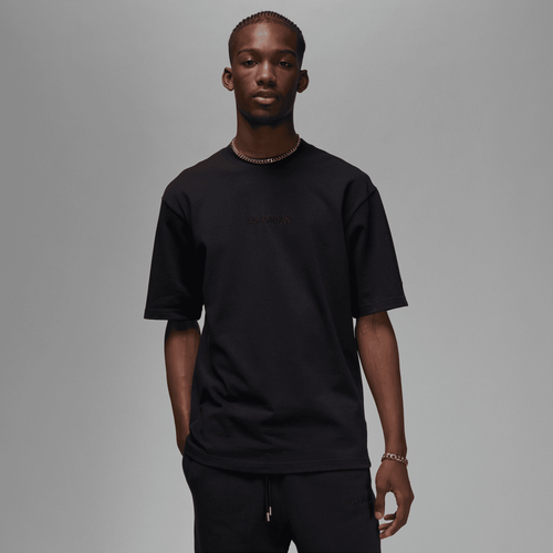 Jordan Men's Air  Wordmark T-shirt In Black/black