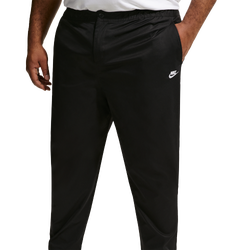 Men's - Nike Club Woven Tapered Pants - Black/White