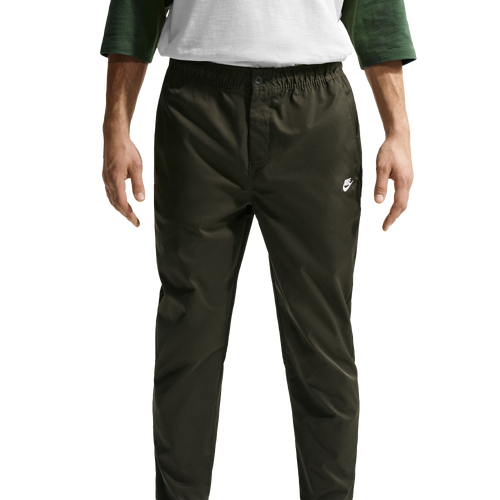 Nike Club Woven Tapered Pants - Nike Sequoia/White