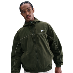 Men's - Nike Club Athlete Hooded Jacket - Medium Olive/Sequoia/Lt Khaki