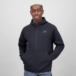 Men's - New Balance Tech Fleece Full-Zip Hoodie - Black/Black