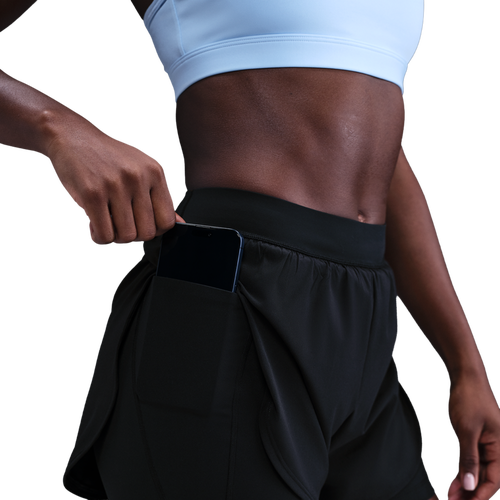 WOMENS - Nike Drifit Universal 2In1 Short - Black/Anthracite Dk Smoke Grey