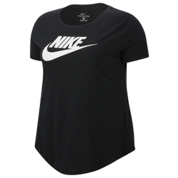 Women's - Nike Plus Size Essential Futura T-Shirt - Black/White