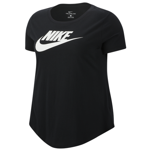 

Nike Womens Nike Plus Size Essential Futura T-Shirt - Womens Black/White