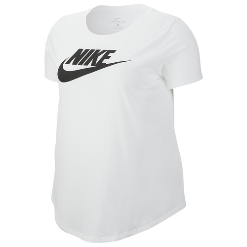 

Nike Womens Nike Plus Size Essential Futura T-Shirt - Womens White/Black