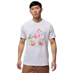 Men's - Jordan Flight Essential Flamingo Crew - White/Black