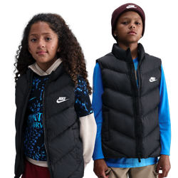 Boys' Grade School - Nike NSW Therma-FIT Puffer Vest - White/Black
