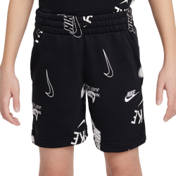 Boys' Grade School - Nike NSW Club French Terry Shorts NRG - Black/Black/White