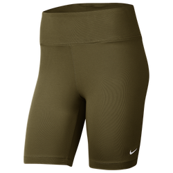 Women's - Nike Leg-A-See Bike Shorts - Olive